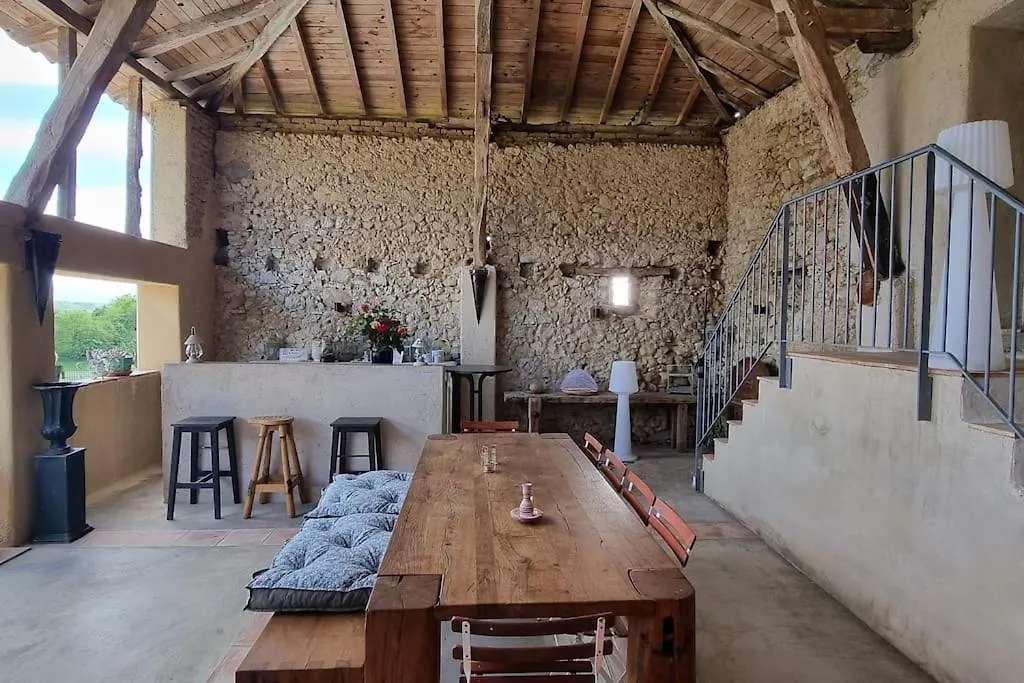 Maison Avec Grange & Piscine Vue Sur Les Pyrenees Puymaurin 펜션