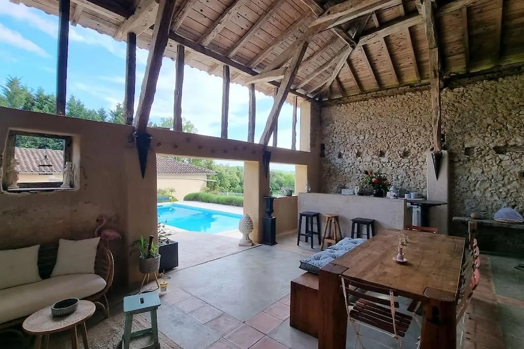 Maison Avec Grange & Piscine Vue Sur Les Pyrenees Puymaurin